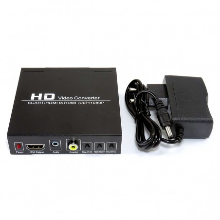 SCART to HDMI Video Converter with Audio - Video Converters