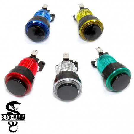 Black Mamba 28mm pulsante arcade illuminato a LED