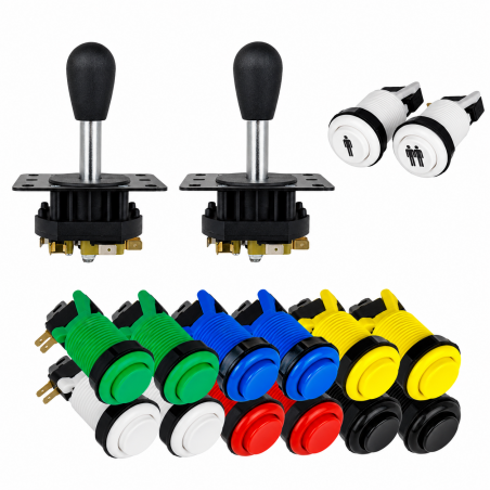 Kit 2 jugadores IL Premium Joystick Magnético 14 botones