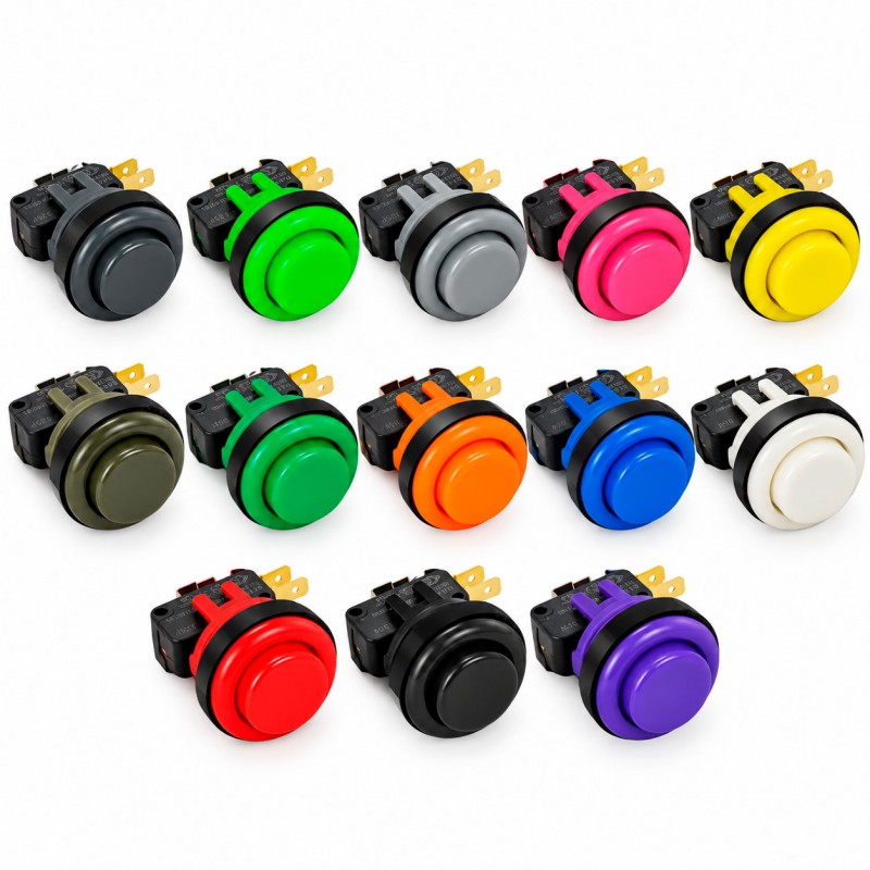IL Super Short Arcade Concave Arcade Button PSL-C Industrias