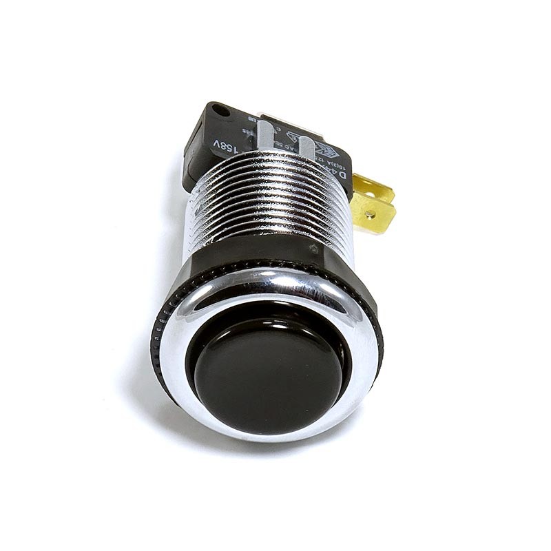 Pulsador Arcade 33mm AZUL con LED redondo 5v 12v