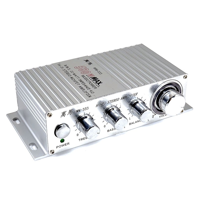 22W MOSFET WM-333 Stereo Audio Sound Amplifier - Arcade Express S.L.