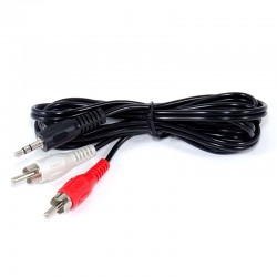 CABLE 3.5 JACK 2 RCA 1.5 METRE