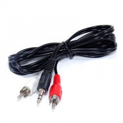 Nanocable Audio Stereo Cable Jack 3.5 Male To 2xRCA Male 1.5 m