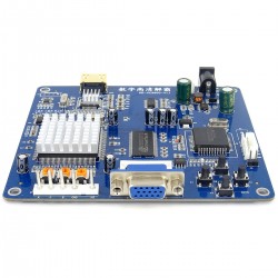 Convertidor VGA a HDMI Cople Caja Azul (Generico) – MG Comp