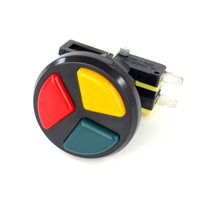 Botón Redondo Pequeño de 32 Mm, Botón Pulsador de Juego de Arcade