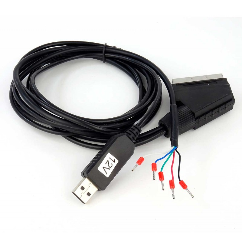 Frem dræbe Gladys Arcade VGA RGB to SCART 15Khz USB cable - Arcade Express S.L.