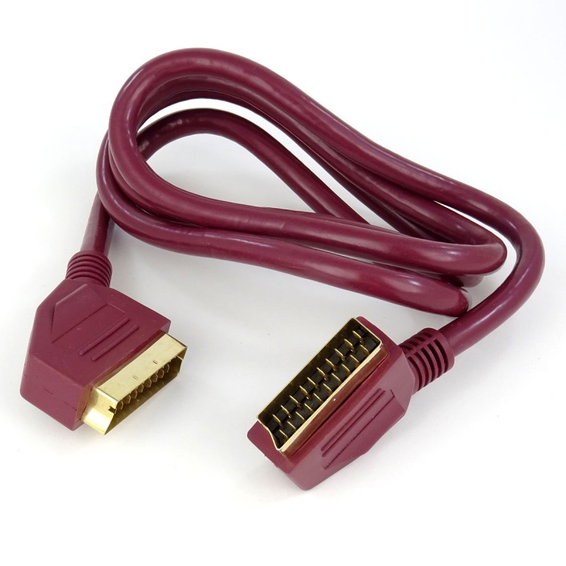 Cavo Euroconnector SCART da maschio a maschio placcato oro - Arcade Express  S.L.