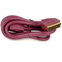 CABLEPELADO Cable Euroconector Macho a Macho | Cable SCART | Cable de 21  Pines Macho | Cable Scart Euroconector | Diámetro 7 mm | Negro | 5 Metros