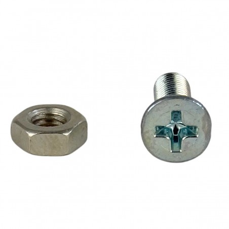 Kit 6 Pkg. Vite Testa Piana Svasata Con Impronta A Croce Tipo Z Zincata - Foto 3