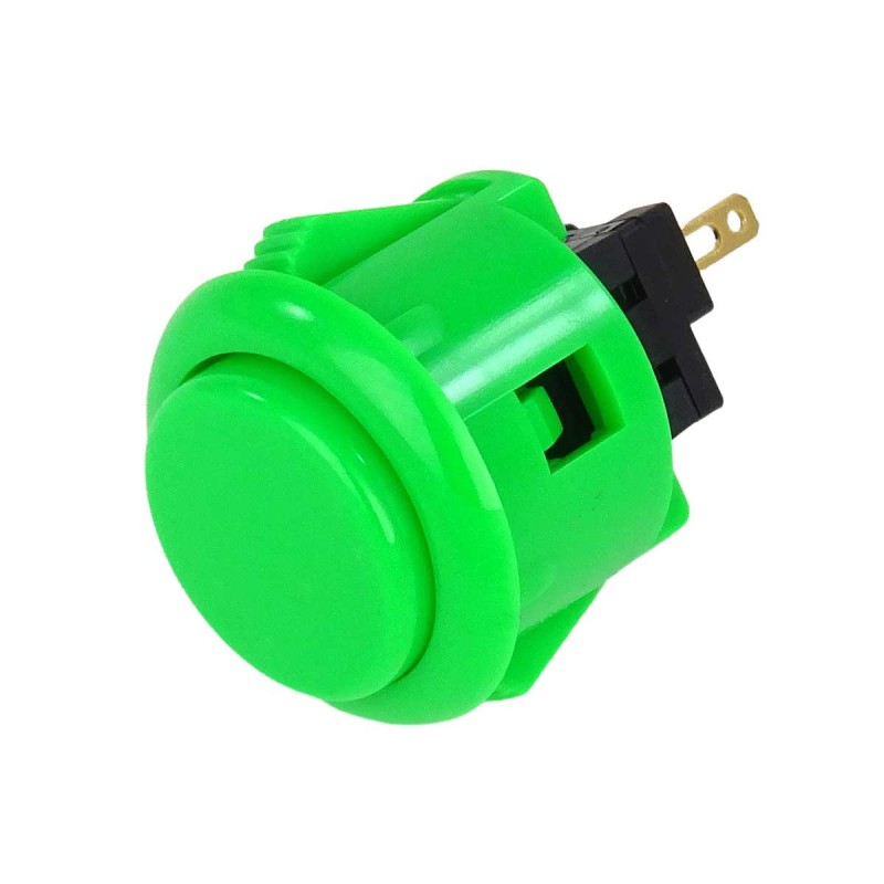 Bouton Arcade Clipsable Sanwa OBSF-24 Rouge – 24 Mm, Microswitch Or, Qualité Japonaise, Pour Bartop Et Projets DIY