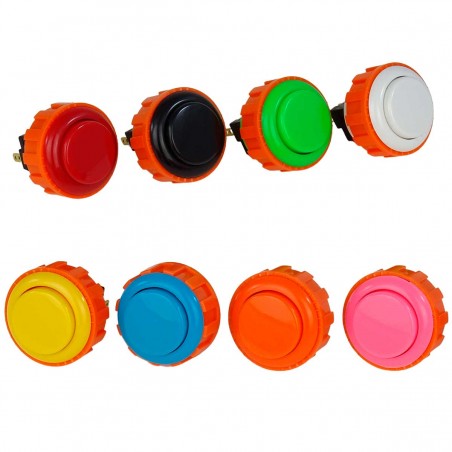 Sanwa OBSN-24 Botón Pulsador Arcade Japonés con rosca