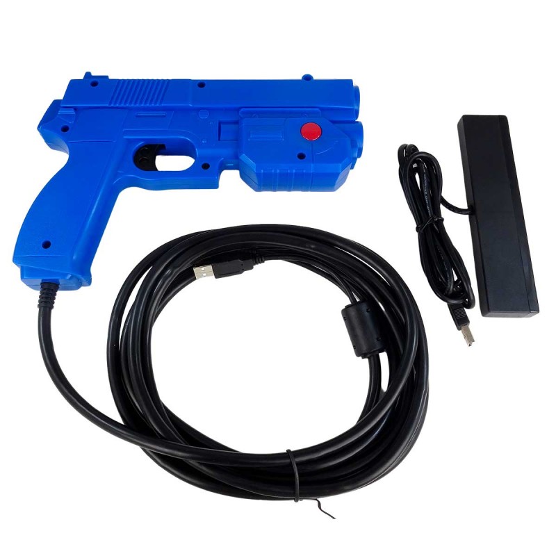 Ultimarc Blue Aimtrack Optical Arcade Light Gun USB PC / PS2 with recoil Arcade Express
