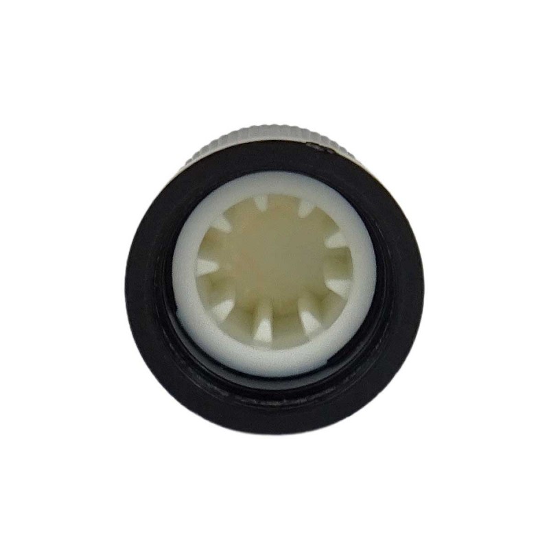 20x Potentiometerknopf – 6 Mm Loch, Blaue Vorderseite, Schwarz, Für Drehkegel