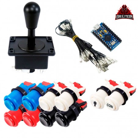copy of American Joystick Kit 1 players 10 buttons + Daemon Encoder ...