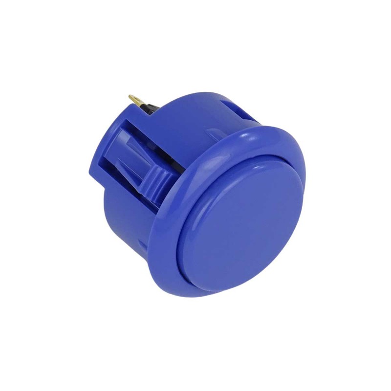 Bouton Arcade Sanwa OBSF-30 Clipsable – Doré, Microswitch Plaqué Or, Diamètre 30 Mm | Pour Bornes D’arcade DIY