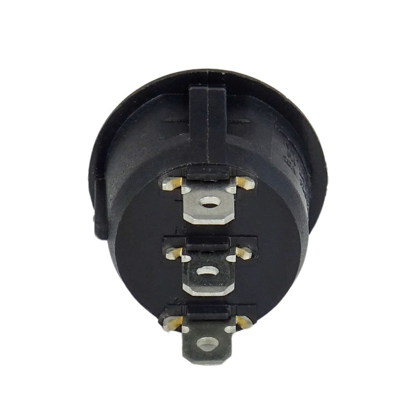 Mini Round 3-Pin ON-OFF switch - Black - Arcade Express