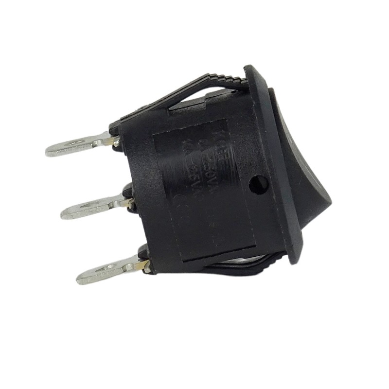 Mini Round 3-Pin ON-OFF switch - Black - Arcade Express