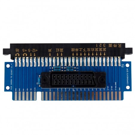 SuperGun Amélioré JAMMA Vers SCART/RGBS - Convertisseur Pour Bornes D'arcade Rétro - Alimentation 12V DC