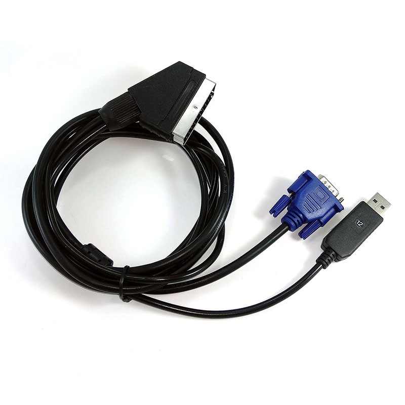 verhouding hun Spoedig Arcade VGA to RGB SCART 15.7Khz USB Cable PC / Mister FPGA - Arcade Express  S.L.