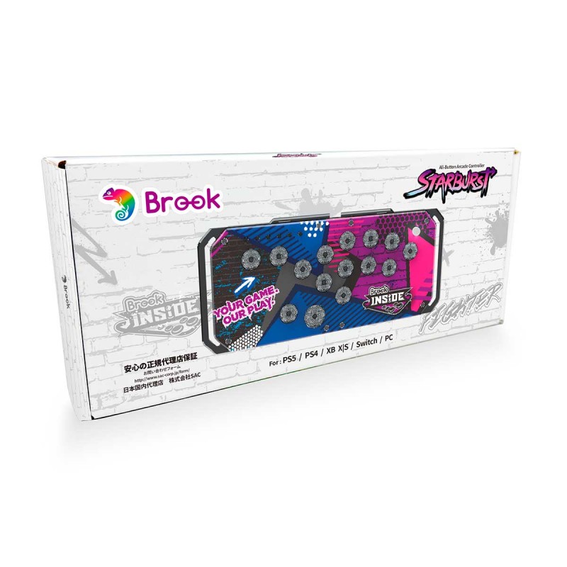 Gbrook Buttons Brook Fighter Starburst All-Button Arcade Controller - Arcade Express
