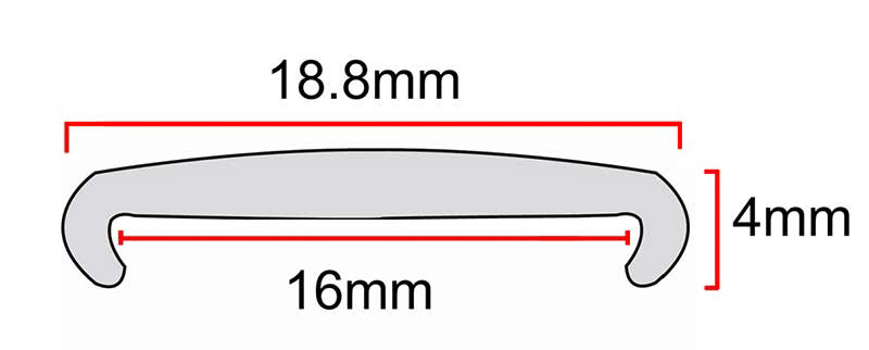 16mm 5/8 U Molding for Arcade Machine Cabinet Bartop - Arcade Express S.L.